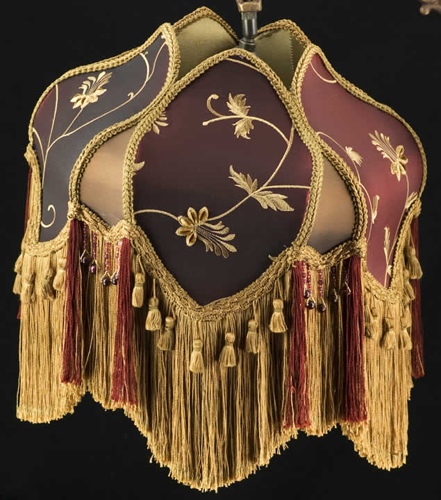 Plain Jane Shop Fringed Bridge Arm Lampshade BA17 Photo 3