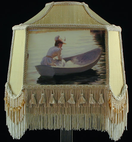 fringed lampshade TF9a