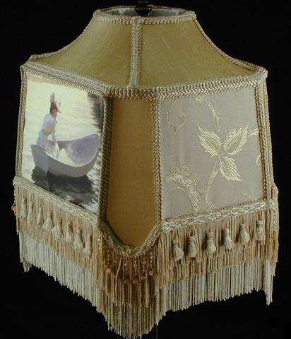 fringed lampshade TF9b
